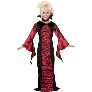 Gothic Vampire Child Costume, Red/Black, Girls