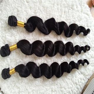 20 Inch Peruvian Loose Wave Weft 100% Virgin Remy Human Hair Extensions 3Pcs