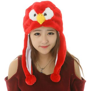Unisex Cute Red Eagle Warm Fuzzy Kigurumi Aminal Beanie