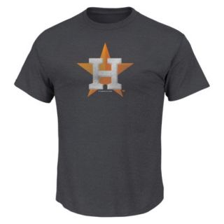 MLB Mens Houston Astros Crew Neck T Shirt   Grey (S)