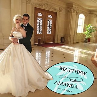 Personalized Beach Wedding Dance Floor Decal (More Colors)