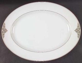 Wedgwood Empress Jewel 15 Oval Serving Platter, Fine China Dinnerware   Vera Wa