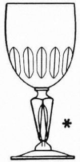 Tiffin Franciscan Sakarra Water Goblet   Stem #17652