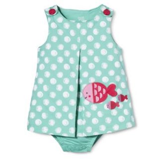 Just One YouMade by Carters Newborn Girls Sunsuit   Turquoise/Pink 9 M