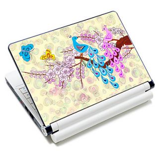Romantic Peacock Pattern Laptop Notebook Cover Protective Skin Sticker For 10/15 Laptop 18377