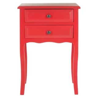 End Table Safavieh Lori End Table   Red