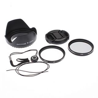 49mm UV CPL Filter LensCapKeeperHood for Sony Alpha NEX 7 NEX 5N NEX C3