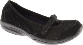 Womens Easy Spirit Lena   Black/Dark Purple Suede Casual Shoes