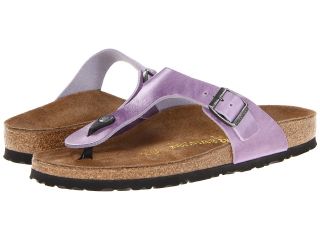 Birkenstock Gizeh Shiny Leather Sandals (Purple)