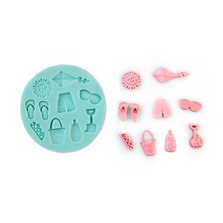 Beach Accessories Shape Silicone Mould Cake Decorating Baking Tool