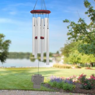 Chimes of Your Life Personalized Holy Cross Wind Chime   MC 19 CROSS SILVER