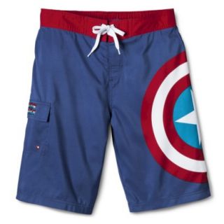 Mens Captain America Board Shorts   L