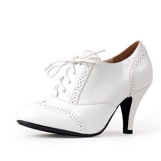 Leather Chunky Heel Oxford Style Heels(More Colors)