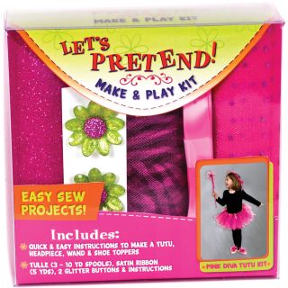 Lets Pretend Tutu Kit pink (Pink. WARNING: Choking hazard: small parts. Adult supervision required for children under 3 years. Imported. )