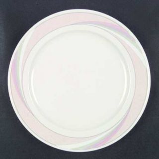 Mikasa New Tempo Dinner Plate, Fine China Dinnerware   Intaglio,Multicolor Bands