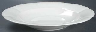 Villeroy & Boch Damasco White Large Rim Soup Bowl, Fine China Dinnerware   Damas