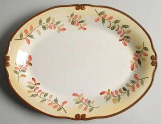 Better Homes and Gardens Tuscan Retreat 15 Oval Serving Platter, Fine China Din