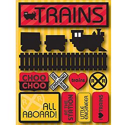 Signature Dimensional Trains Stickers