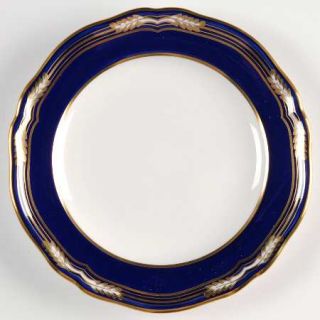 Spode York Bread & Butter Plate, Fine China Dinnerware   Cobalt Rim,White Accent