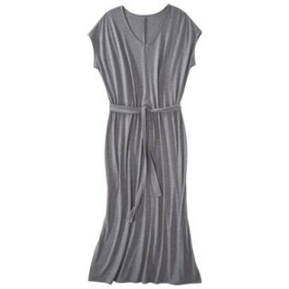 Merona Womens Plus Size Short Sleeve V Neck Maxi Dress   Gray 1