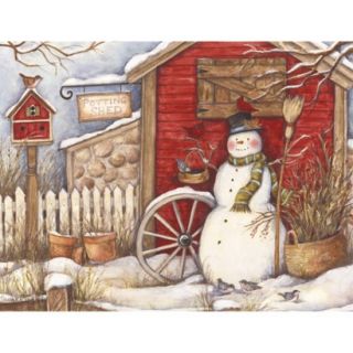 Boxed Christmas Card   Winter Barn
