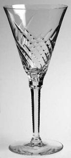 Seneca Windblown Water Goblet   Stem #476, Cut #900