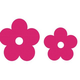 Alphabet Garden Designs Double Flower Vine Wall Decal child034