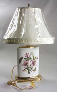Portmeirion Botanic Garden Marquise Vase Lamp with Shade, Fine China Dinnerware