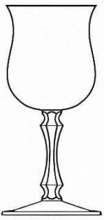 Towle Halifax Water Goblet   Clear, Non Optic