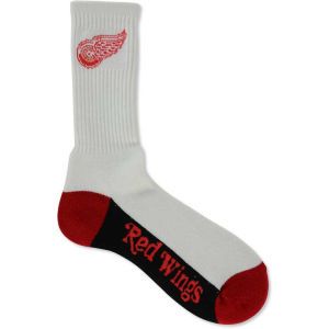 Detroit Red Wings For Bare Feet Crew White 506 Sock