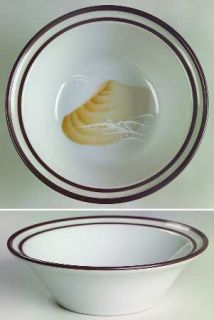 Noritake Seaview Rim Cereal Bowl, Fine China Dinnerware   Primastone, Seashells,
