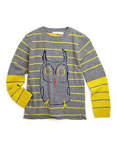 Stella McCartney Kids Toddlers & Little Girls Striped Owl Sweater   Yellow & G
