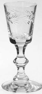 Hawkes Chelsea Rose Cordial Glass   Stem #7334, Cut