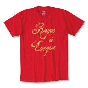 Objectivo Spain, Kings of Europe Soccer T Shirt (Red)
