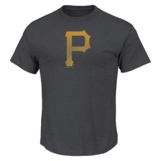 MLB Mens Pittsburgh Pirates Crew Neck T Shirt   Grey (L)