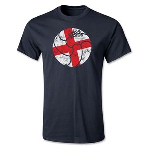 Who Are Ya Designs English Retro Ball T Shirt (Black)