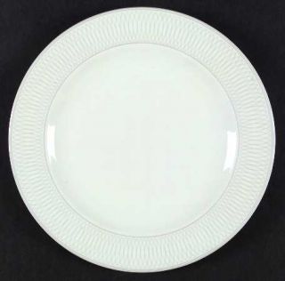 Christopher Stuart Athena Dinner Plate, Fine China Dinnerware   Gray Spirals On