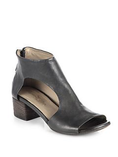 Marsell Cutout Leather Ankle Boots
