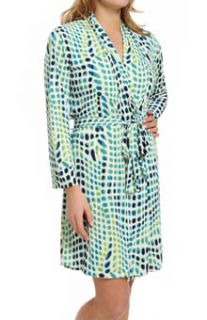 Natori Sleepwear W74013 Kismet Printed Slinky Knit Wrap Robe