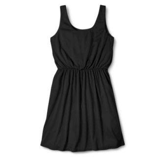 Merona Womens Easy Waist Knit Tank Dress   Black   XL