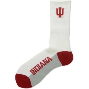 Indiana Hoosiers For Bare Feet Crew White 506 Sock