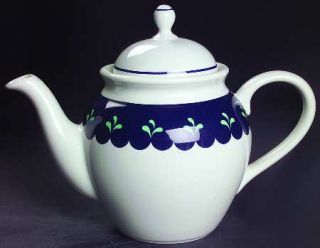 Lenox China Bedazzle Sapphire Teapot & Lid, Fine China Dinnerware   Casual Image