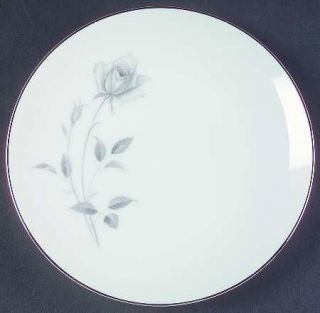 Royal Song Midnight Rose Bread & Butter Plate, Fine China Dinnerware   Gray Rose
