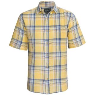 Woolrich Red Creek Plaid Shirt   Short Sleeve (For Men)   SOLAR (L )