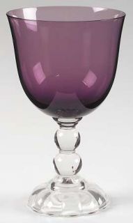 Fostoria Victorian Amethyst (Burgundy) Water Goblet   Stem #4024, Purple  Bowl,