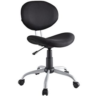 Comfort Groove Swivel Black Mesh Task Chair (BlackMaterials: MeshSeat Height: 19 24 inches highAdjustable Height Wheels: Dual Wheel Carpet CastersDimensions: 33 38 inches high x 20 inches wide x 20.5 inches deep Assembly required )