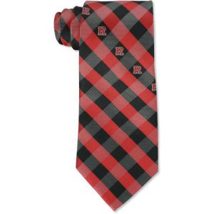 Rutgers Scarlet Knights Eagles Wings Polyester Checked Tie