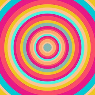 Salty & Sweet Psychedelic Swirl Canvas Art SS059 Size 12 H x 12 W x 2 D