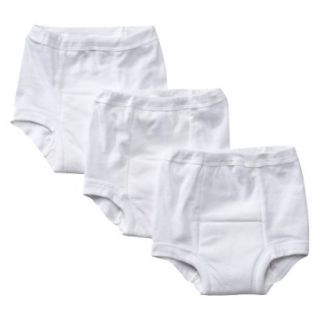 Gerber Toddler Boys 3pk Training Pant Set   White 3T