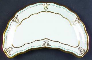Royal Crown Derby Lombardy Crescent Salad Plate, Fine China Dinnerware   Royal S